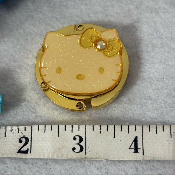 SOLD SET OF 3 HELLO KITTY Kiss Lock Pouch Keychain Bag Gold Hanger Bunny Charm - Picture 7 of 15